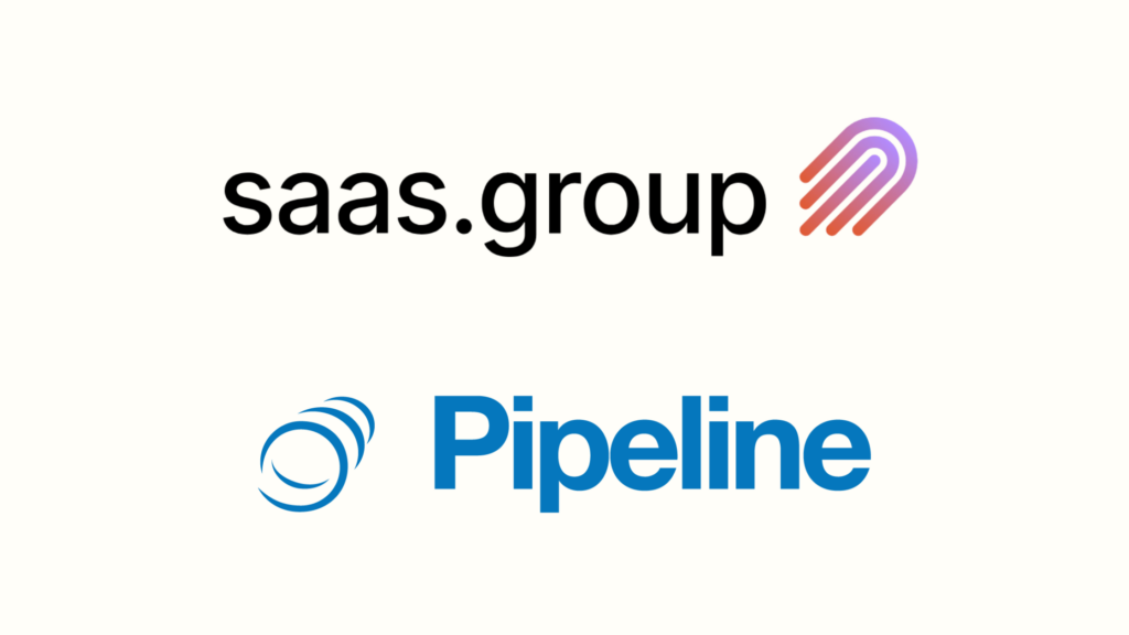 saas.group and pipeline crm logos