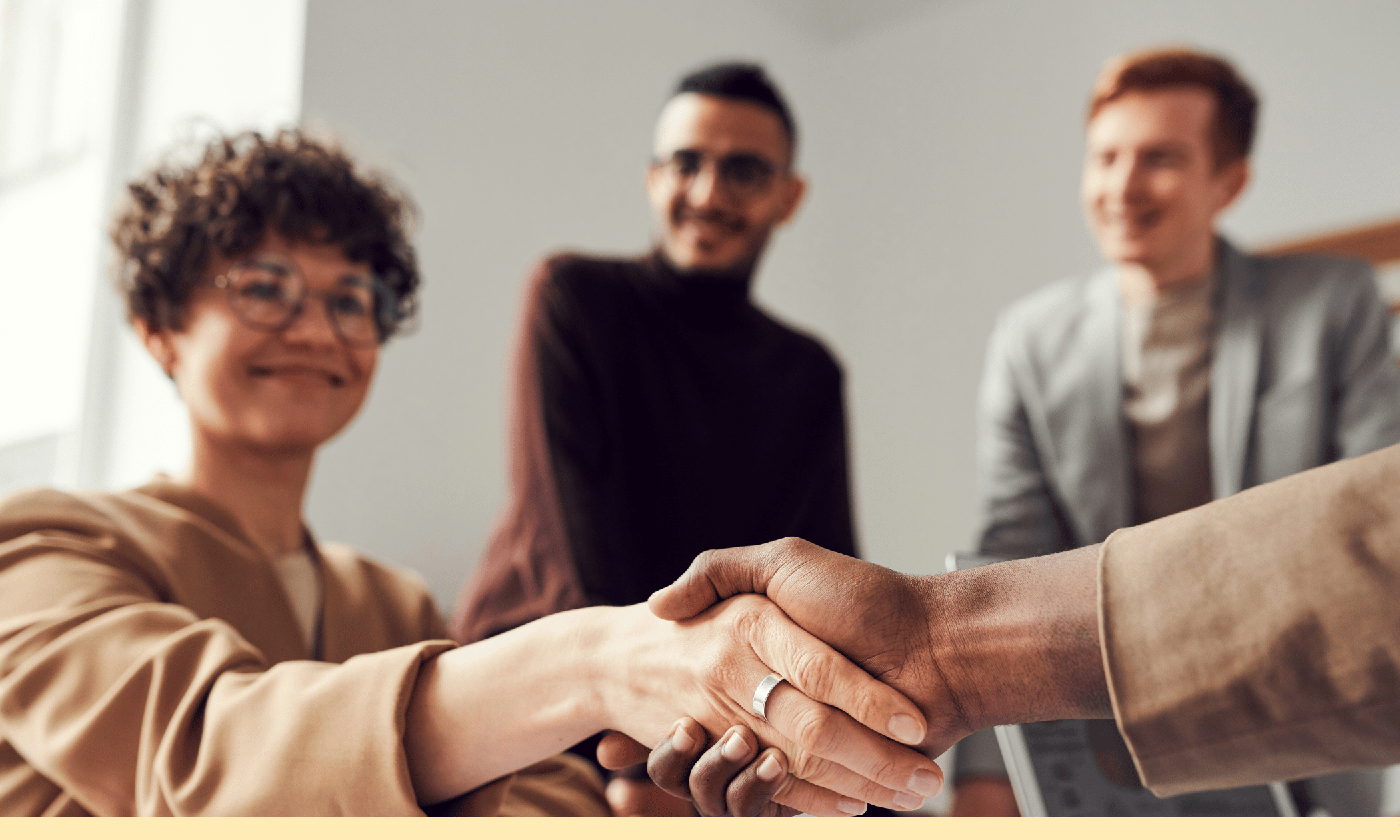 people shaking hands